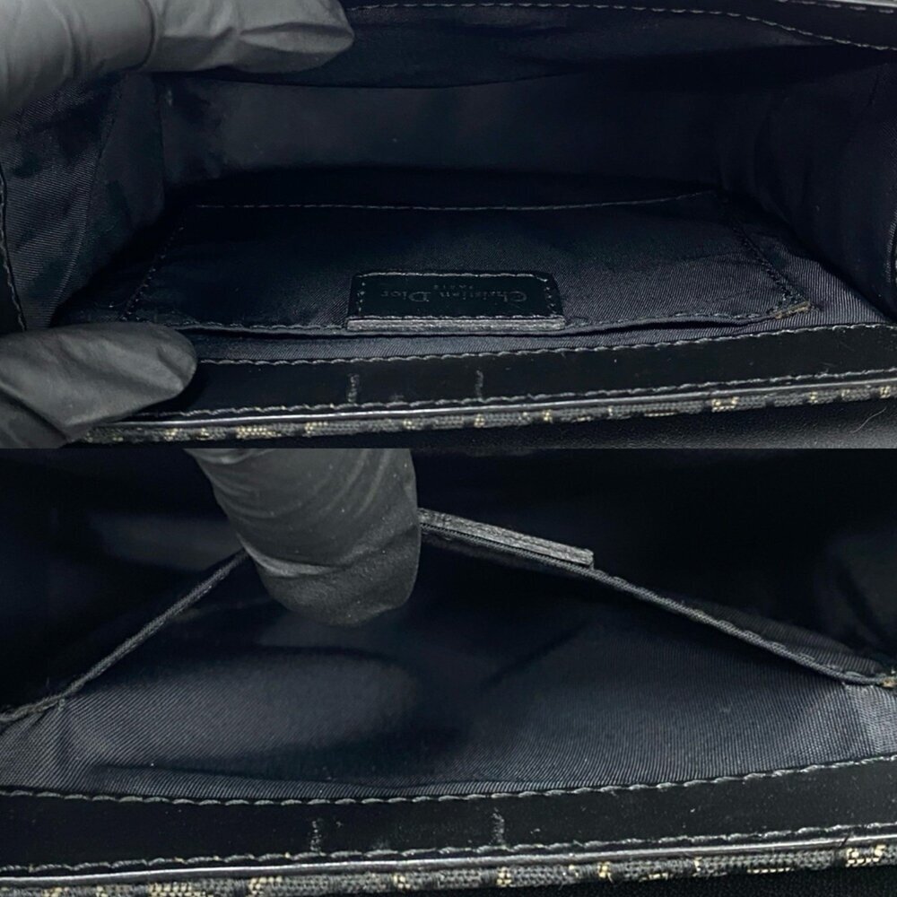 CHRISTIAN DIOR Black Leather Trotter Shoulder Bag - Picture 9 of 9